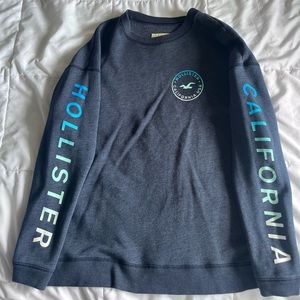 Blue Hollister Co gender sweatshirt